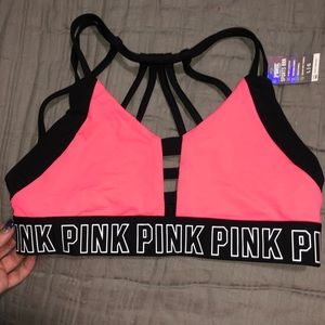 PINK sports bra size Large